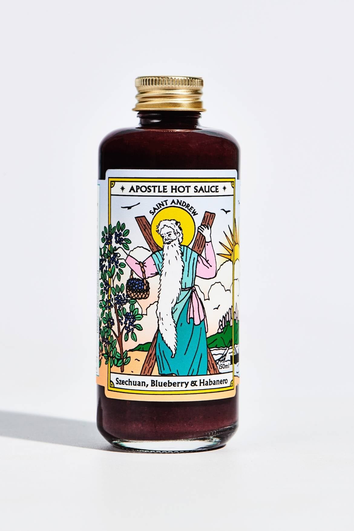 Bottle of Blueberry Habanero Hot Sauce
