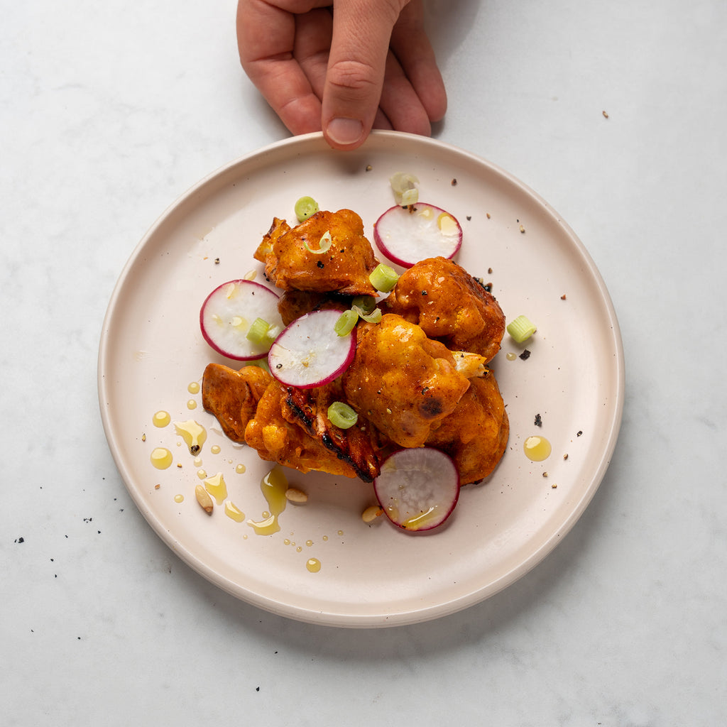 Oven Baked Spicy Mango Cauliflower Wings with Saint John