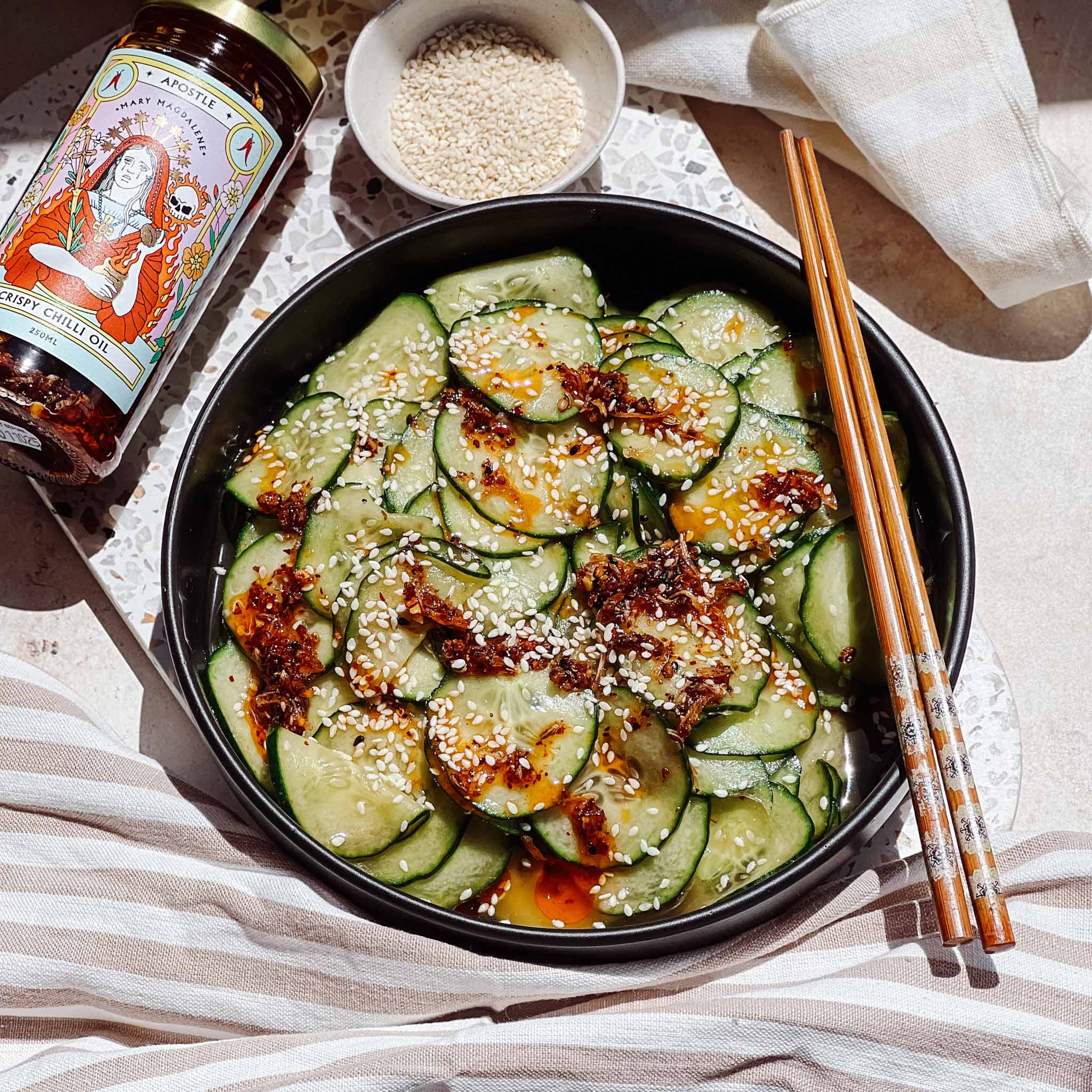 Cucumber Salad with Mary Magdalene