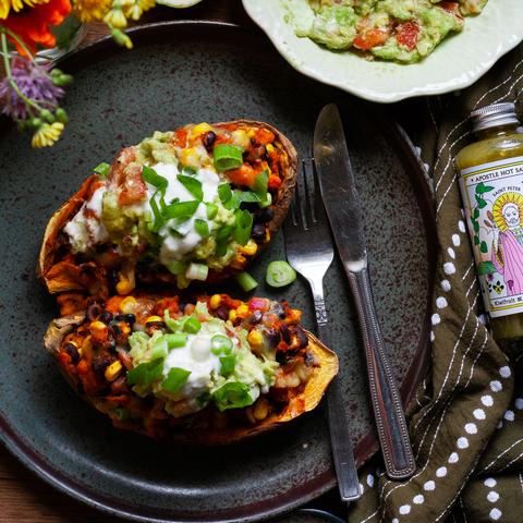 Stuffed Kumara with Saint Matthew