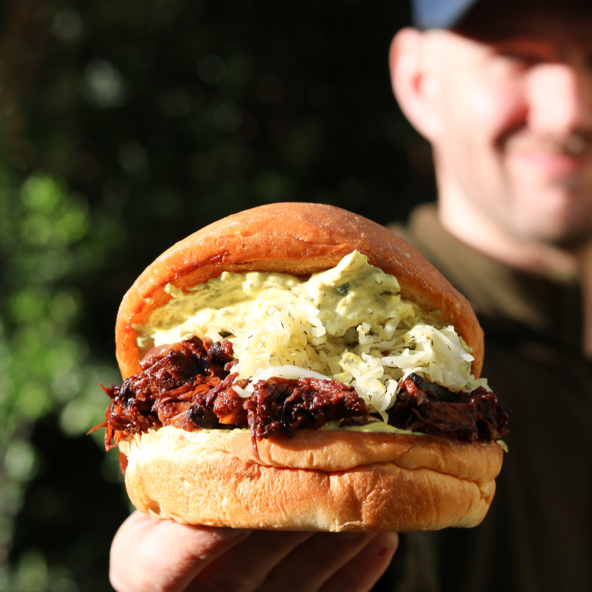 Spicy Smoked BBQ Jackfruit Burger with Judas Iscariot