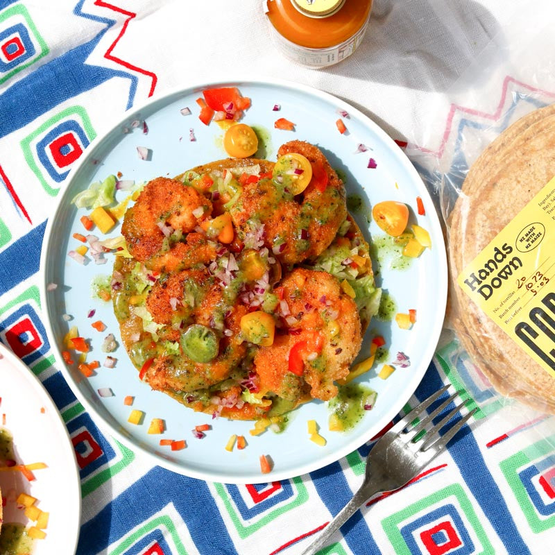 Coconut Prawn Tostadas with Saint John