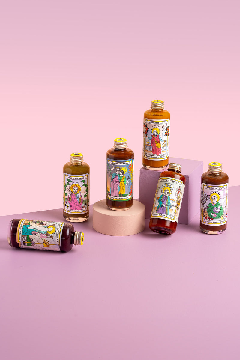 Set of all Six Hot Sauces Save 14 Apostle Hot Sauce