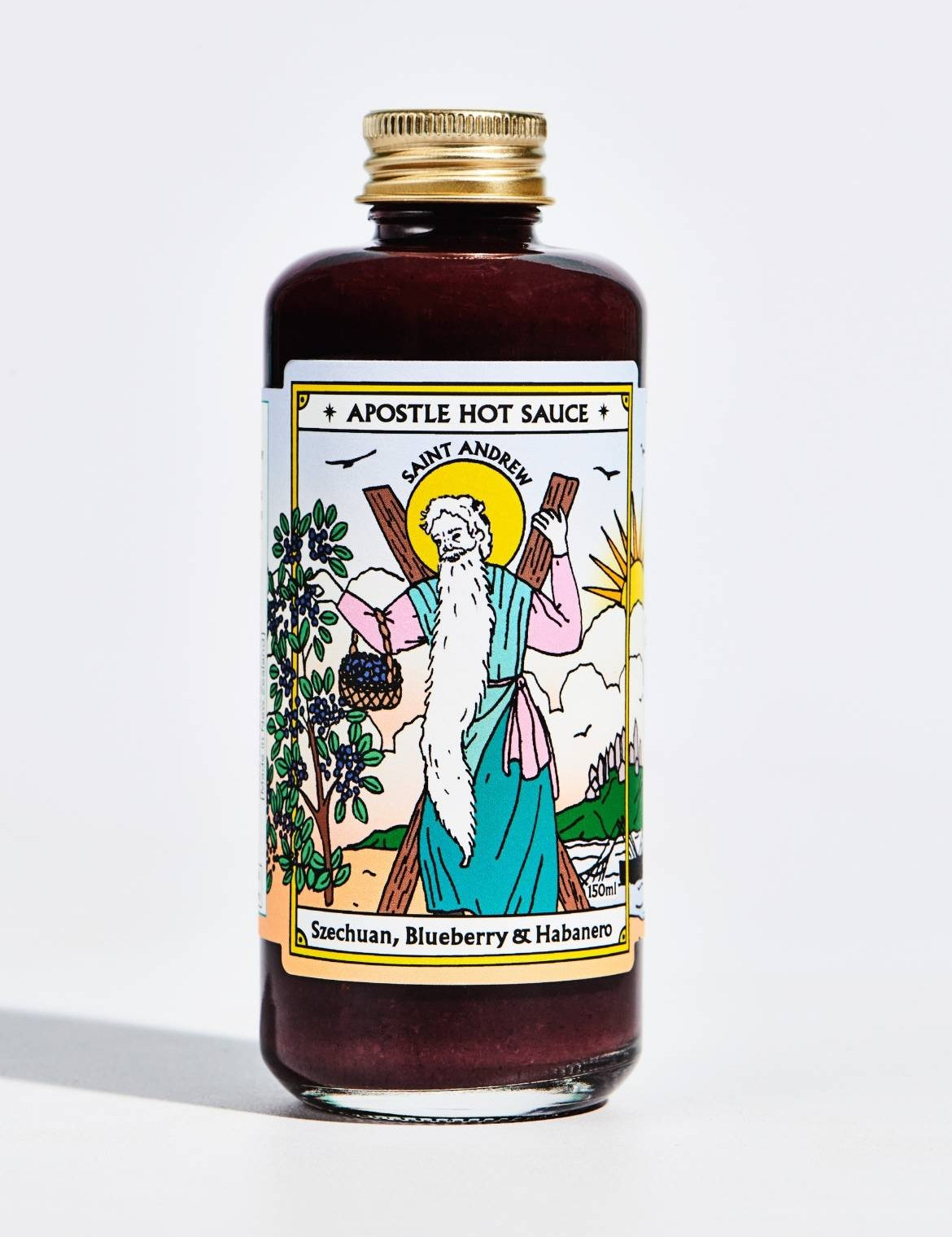 Bottle of Blueberry Habanero Hot Sauce 