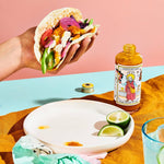 Tacos with Mango Hot Sauce 
