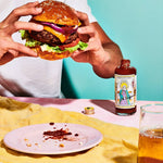 Roasted Capsicum Hot Sauce Burger 