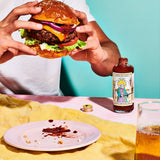 Roasted Capsicum Hot Sauce Burger 